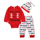 Monogrammed Romper Children Clothes Valentine's Day Outfits