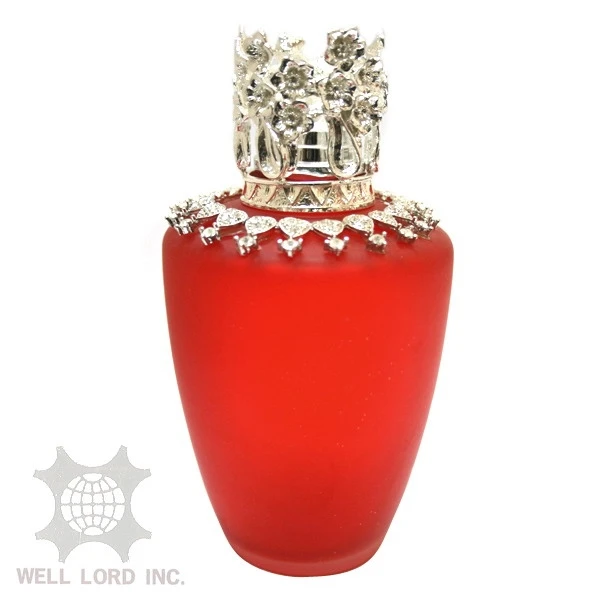 Elegant graceful sexy design with red rouge refill bottle scented oil holder