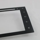 polished edge flat silk screen printing colorful tempered auto panel touch sensitive 2mm clear sheet glass