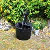 Self Contained Lined Barrel Water Feature - Pitcher Pump