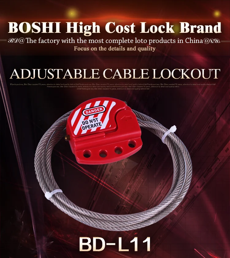 Certificate Of Compliance Adjustable Safety Cable Lockout(BD-L11)