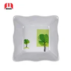 Melamine Square Wave Shape Dish Fruit Salad Bowl
