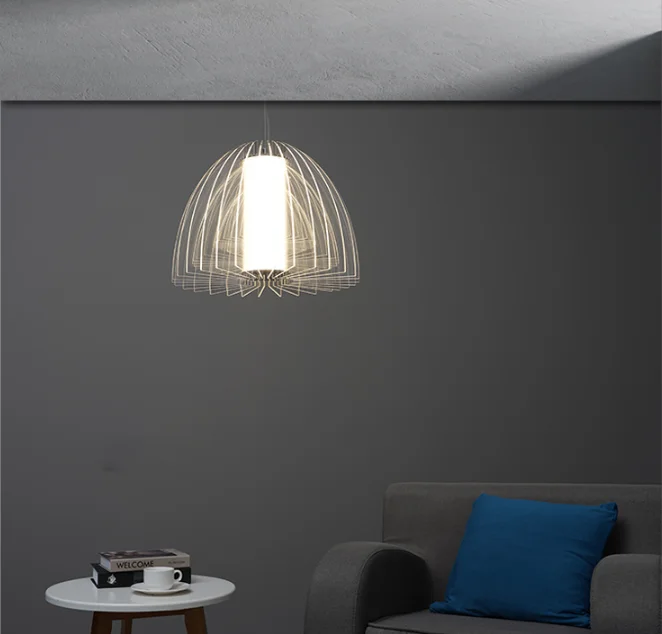 Simple and stylish new personality design light luxury warm cafe casual restaurant chandeliers