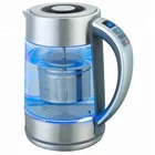 Electric On 1.7L Cordless Jug Electric Glass Kettle With Digital Control On The Handle