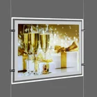 Haojia manufacture A3 Crystal LED Light Box Window Led Display Real Estate Led Light Poster Frames Led Sign