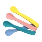 Food Grade Heat Resistant Soft Silicone Baby Safety Feeding Spoon