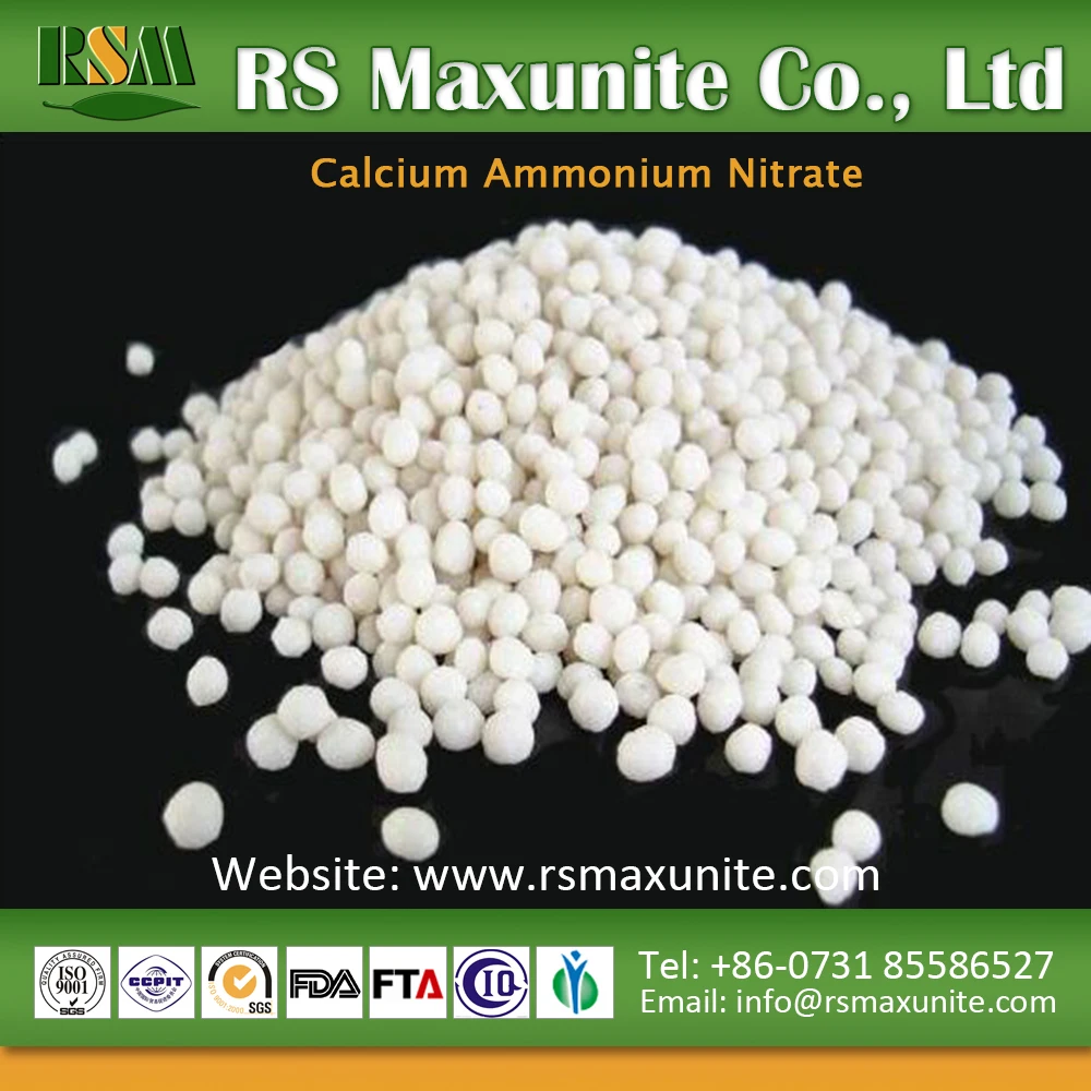 Calcium Ammonium Nitrate Granular Compound Fertilizer 5ca No3 2 Nh4no3