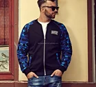 Wholesale plus size fashion mens printed zipper hoodies