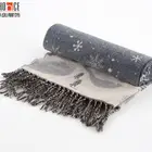 Wholesale snowflake pattern Christmas style long scarf winter man and women scarf