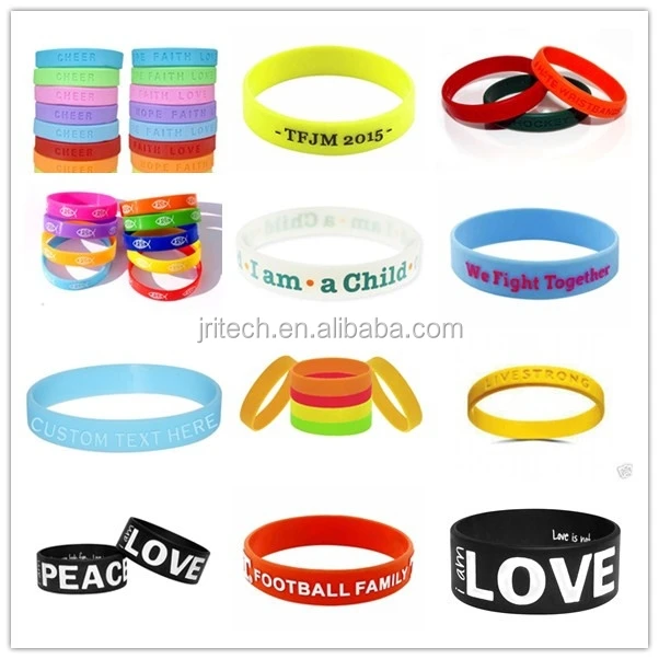 promotion give away gift silicone bracelet, silicone wristband