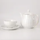 15pcs Pumpkin Shape First Class High Good Quality Fine Porcelain Coffee Tea Sets