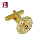 Gold diamond wedding lawyer sleeve button cufflinks set luxury for mens shirts