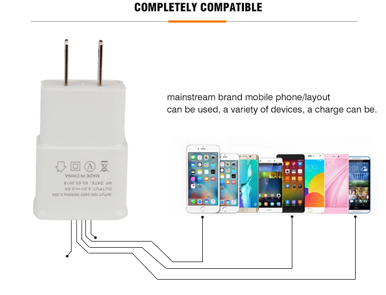 En gros blanc 1A/2A intelligent USB chargeur de téléphone portable pour android ios - ANKUX Tech Co., Ltd