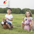 Kids Favorite inflatable PVC bouncy rider Toys Ride on Animal Jumping plastic Horse 1350g Weight