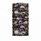 Halloween Costumes Hair Accessories Latest Designs Seamless Tube Multifunctional Skull Face Mask Bandana
