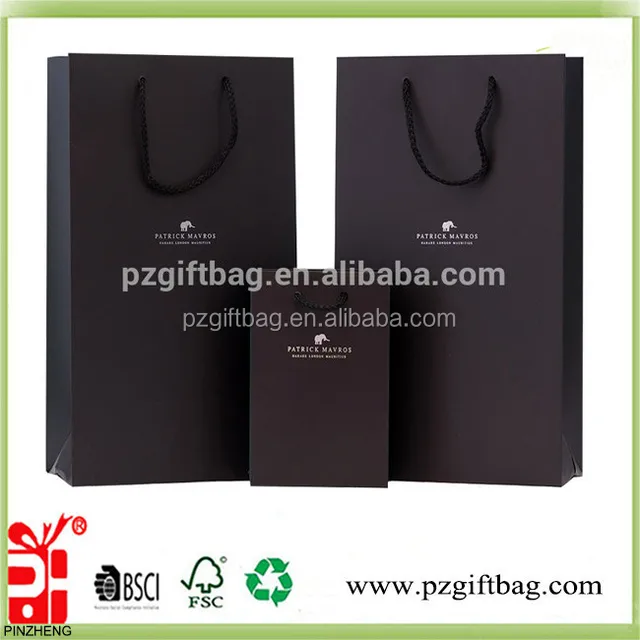 high quality customized shopping paper bag with logo design