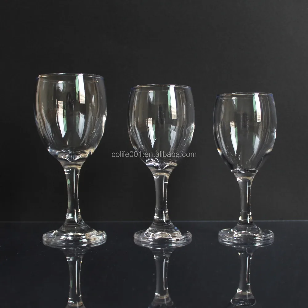 150ml 190ml cheap wine goblet clear lead-free shot glass set