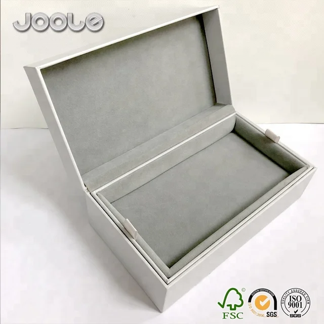 luxury high quality gift packaging boxes velvet fabric inside