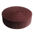 Industrial scrub pad sheets raw material aluminum oxide nylon non woven industrial polishing sponge scouring pad rolls