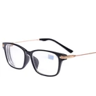 New brand high quality cheap prescription eyeglasses men student -2 -1.5 discount myopia glasses women minus black