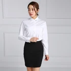 Tailoring factory long sleeve office wear blouse ladies