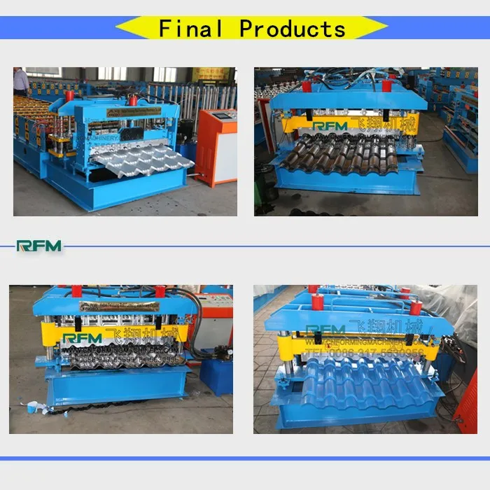 Glazed tile forming machine, glazed tiles roof cold roll forming machine