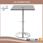 Sale Table Bar Table Hot Sale Modern Adjustable Height Square Tempered Glass Home Bar Table