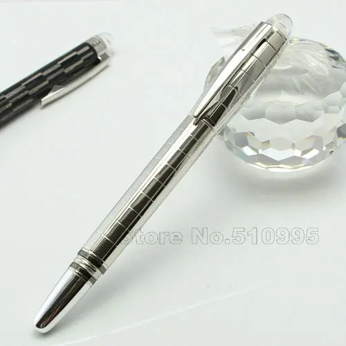High Quality Silver Checkered Pattern School & Business Starwalker Fountain Pen Best Design Free Shipping