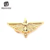 wholesale golden 3D shaped wing cross sword lapel pin souvenir