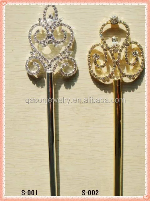 wholesale beauty design pageant rhinestone scepter for party