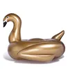 wholesale large inflatable golden swan pool float for adult and kids