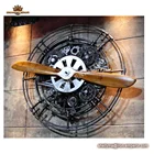 House and restaurant Iron propeller metal art crafts coffee bar decoration for interior home