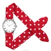 Hot sale China watch movement quartz ribbon band vogue lady wrist watch for girls