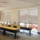 Blackout bedroom motorized roller blinds shades, semi-blakout china electric remote blind shades for office