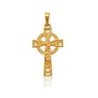 33738 Fashion cross pendant, New design 24K gold plated pendant