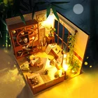 Tianyu children kids 3d wooden puzzle toys decoration cute room model doll house toy