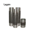 Price Carbon Steel Double Thread Metric Pipe Nipple Steel Grease Nipple M6 npt socket weld pipe coupling joint