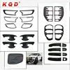 new style car accessories cheap price matte black light cover full set for ford Ranger T7