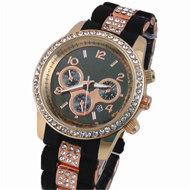 lackingone watch women 4 colors Fashion relogio feminino Silicone Watch Hot Selling quartz-watch Women Rhinestone women watches