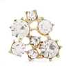 Newest Fashion Rhinestone Button Gold irregular Buttons For Shoe Decorations