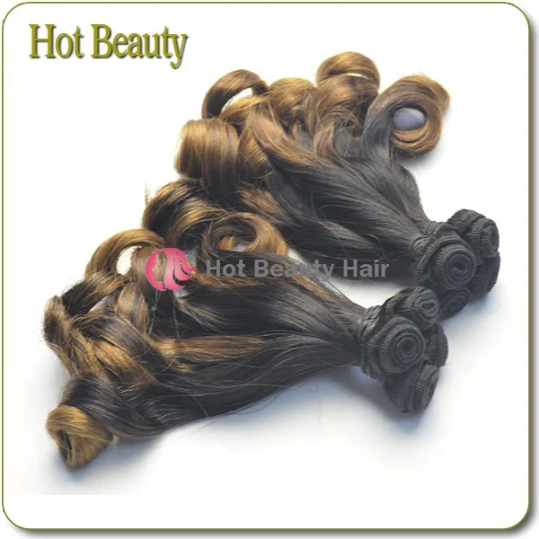 2014 New style 7A tangle free mixed color hair weave