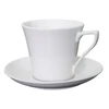 HZH002 Cup And Saucer Ceramic Planter 7oz Capacity Porcelain Coffee Cup Set