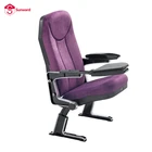 seat for auditorium theater cinema church conference room chair with anti-panic writing tablet