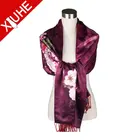 promotional good quality double layers silk scarf Shawl for lady