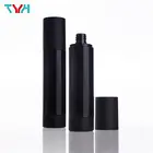 Elegant Black Round 120ml Cheap Stock Bottle Plastic Cosmetics