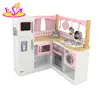 New hottest pink wooden corner kitchen toy for kids W10C367