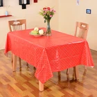 Customized oil proof table cloths plain color disposable pvc table cloth rectangle plastic cover table cloth