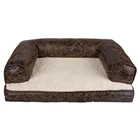 Wholesale Colorful Luxury Warm Leather Like Pet Dog Sofa Bed