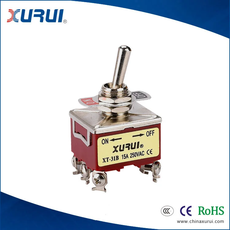 Toowei Momentary Toggle Switch 6PINS ON-OFF-ON Solder Terminal 15A 250V//20A 125V