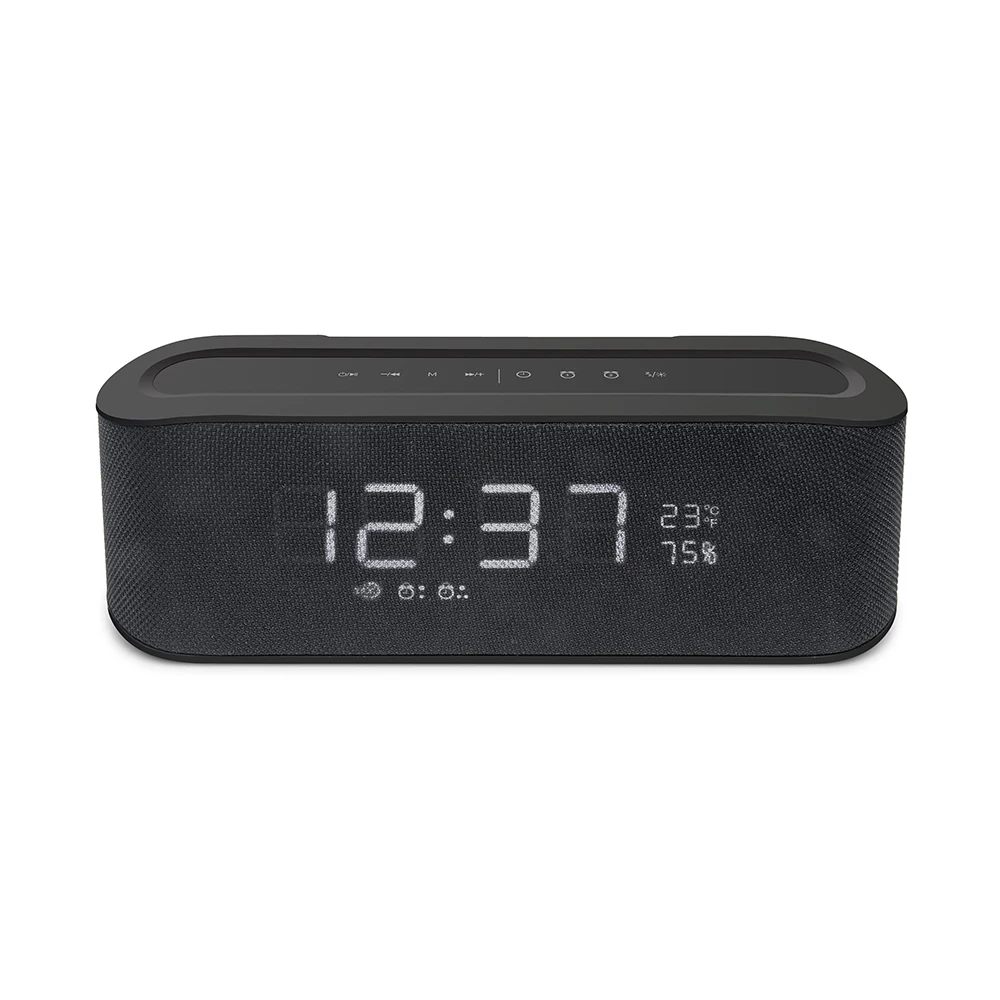 New Portable Clear Sound Bluetooth Speaker Wireless Amplifier Support BT AUX Fm TF Dual Alarm Clock Outdoor Loudspeaker - ANKUX.COM